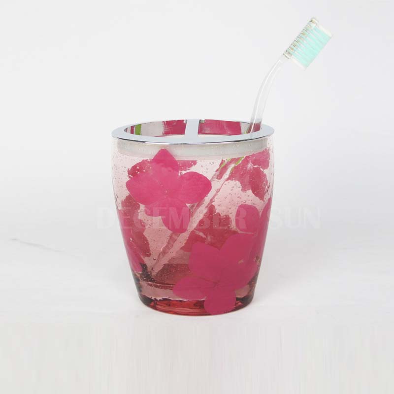 6 buc set de accesorii pentru baie din sticlă