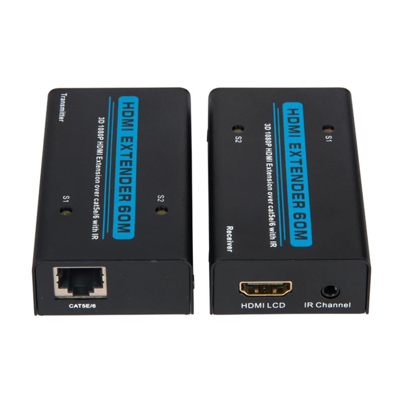 V1.3 HDMI Extender 60m peste un cablu de cate5e/6 Cu suport IR HD 1080P