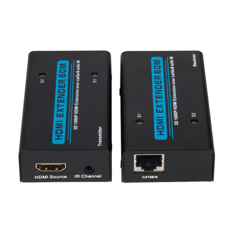 V1.3 HDMI Extender 60m peste un cablu de cate5e/6 Cu suport IR HD 1080P