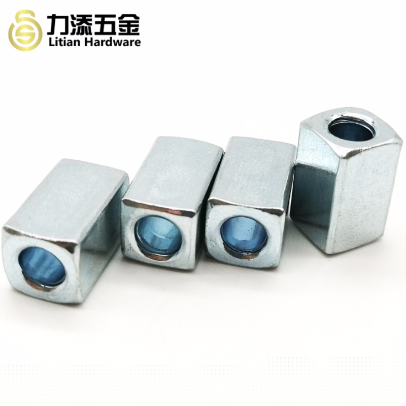 Nut sqaure, de dimensiuni standard, placat cu zinc