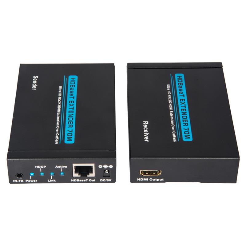 V1.4 4K HDBAET HDMI Extender 70m peste single cat5e/6 cablu 35m@4Kx2K/30Hz,70m@1080P/60Hz