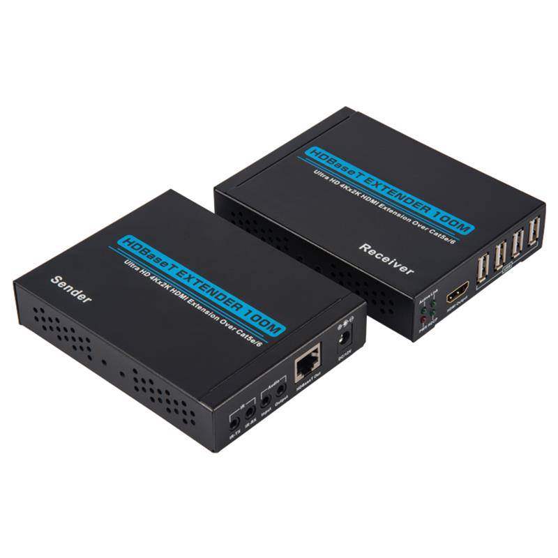 V1.4 4K HDBAET HDMI KVM Extender 100m peste single cat5e/6 cable100m@4Kx2K/30Hz