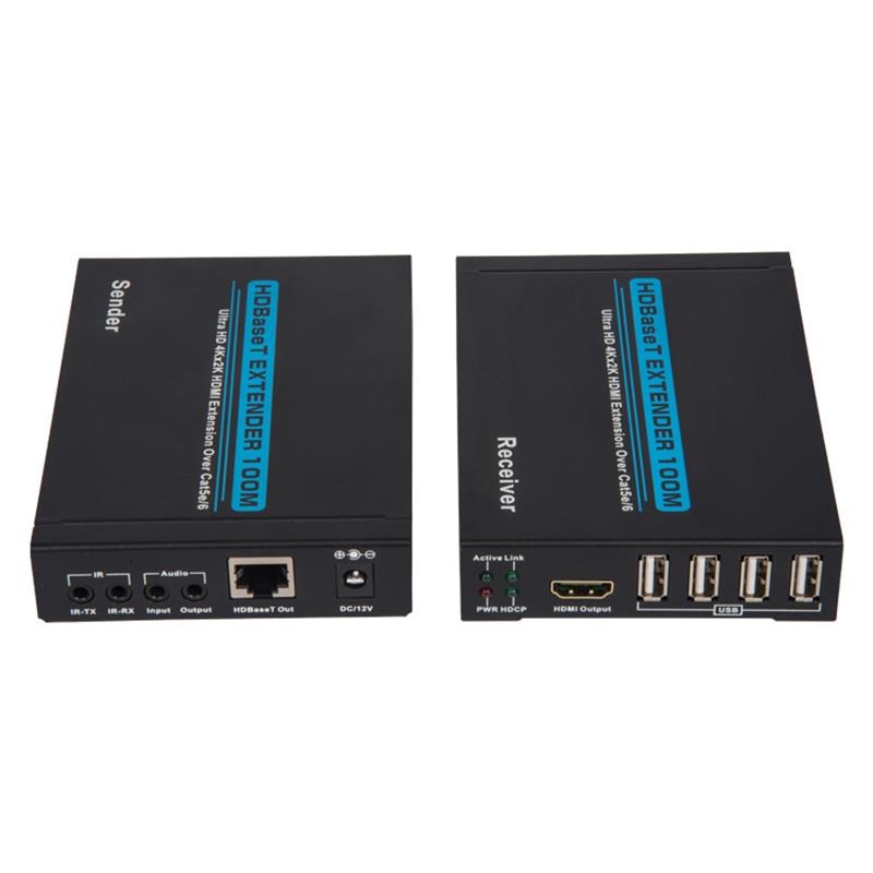 V1.4 4K HDBAET HDMI KVM Extender 100m peste single cat5e/6 cable100m@4Kx2K/30Hz