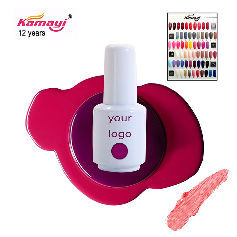 Kamayi soak off 8ml color gel gel de unghii art ieftine ieftin de înaltă calitate bey off unghii 60 culori led unghii gel lac