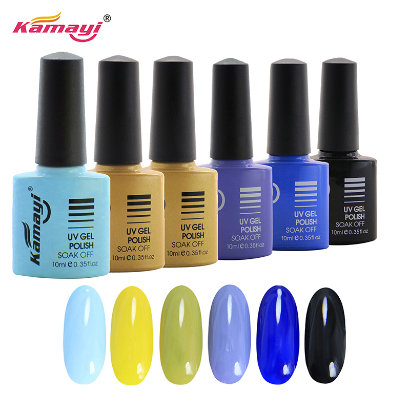 Kamayi lumina soarelui un pas gel de unghii uv led înmuiați-vă rapid uscat 8ml polonez uv gel unghiile furnizați eticheta personalizată