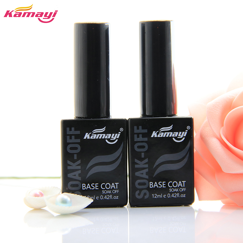 Kamayi topcoat and coat coat base salon de unghii design calitate calitate fabrică soak off uv led gel de unghii top coat finisaj gel