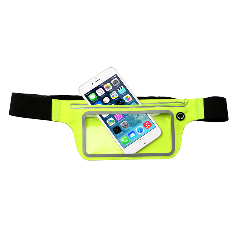 Lycra Sport Waist Pouch cu fereastră transparentă