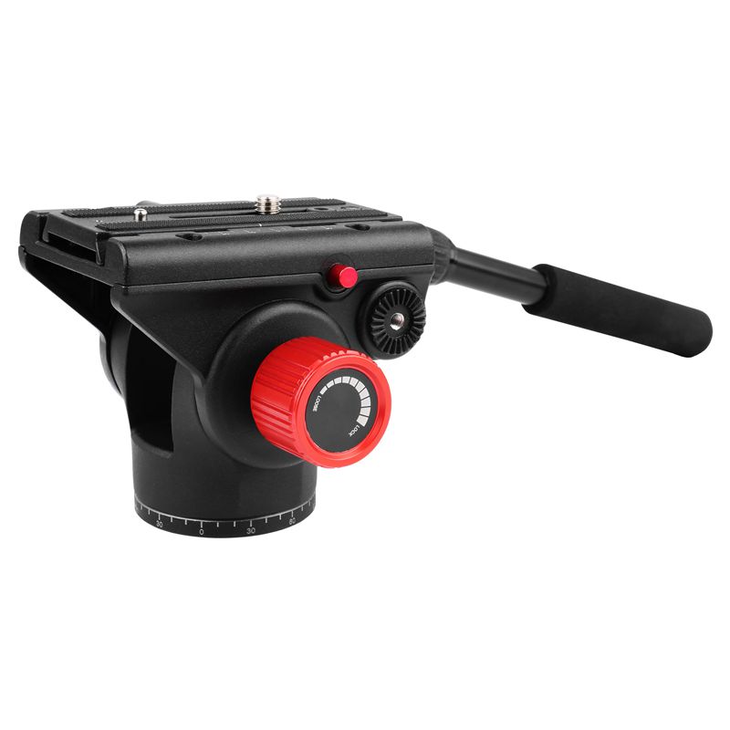 KINGJOY Cele mai populare alte capete de panou video cu accesorii pentru camere cu plăci cu eliberare rapidă pentru filmare și transmisie în direct
