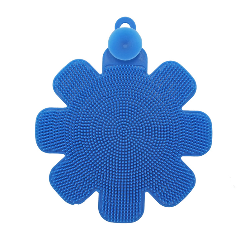 Vanzare la cald Vase de curățare Bowl Spălare Formă de flori Silicon Bucătărie Perie de curățare pentru vase