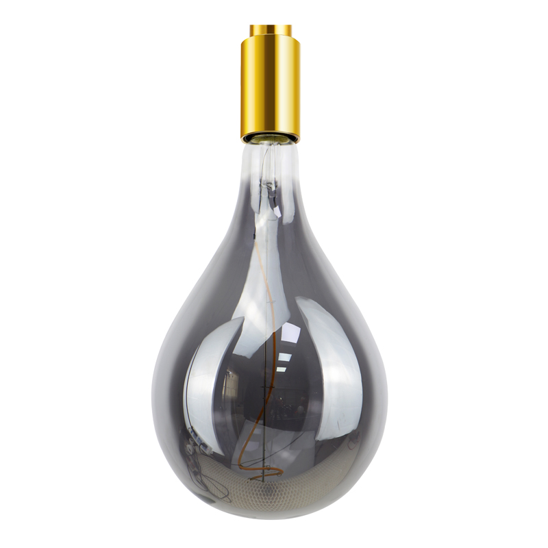 A60 Culoare ambră învelitoare de sticlă 3.5w lumină spiral ă cu filament