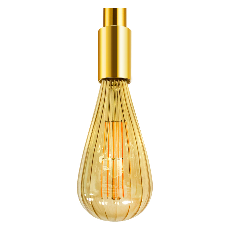 P120 Amber 4 watt 200 lumen 2200k filament moale, lumina decorativă interior