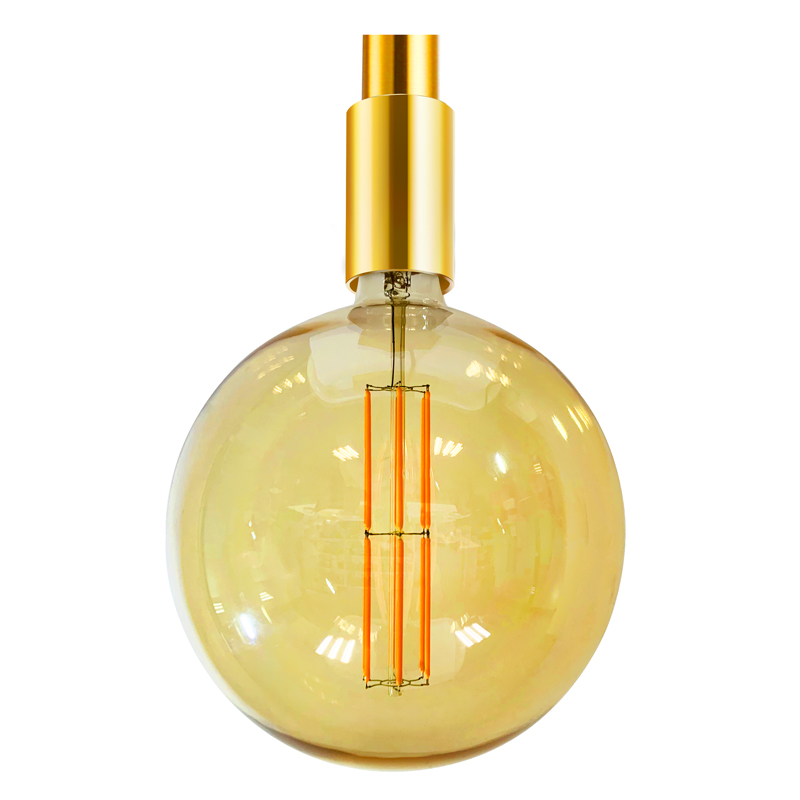 P120 Amber 4 watt 200 lumen 2200k filament moale, lumina decorativă interior
