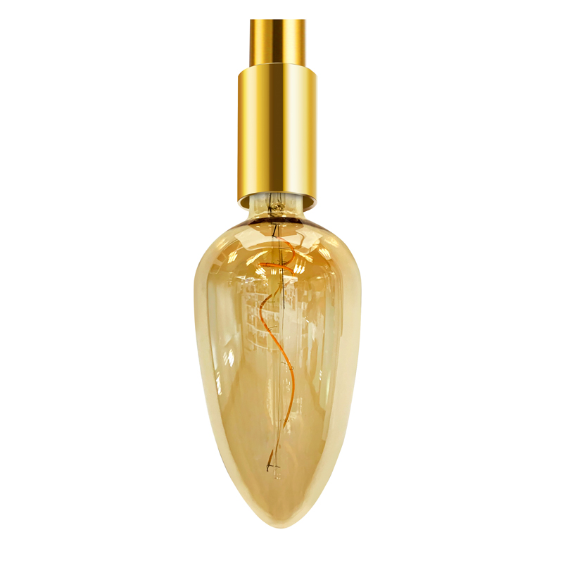 C125 Amber 3.3 wați 2100k 170 lampă de iluminat cu filamente spirale