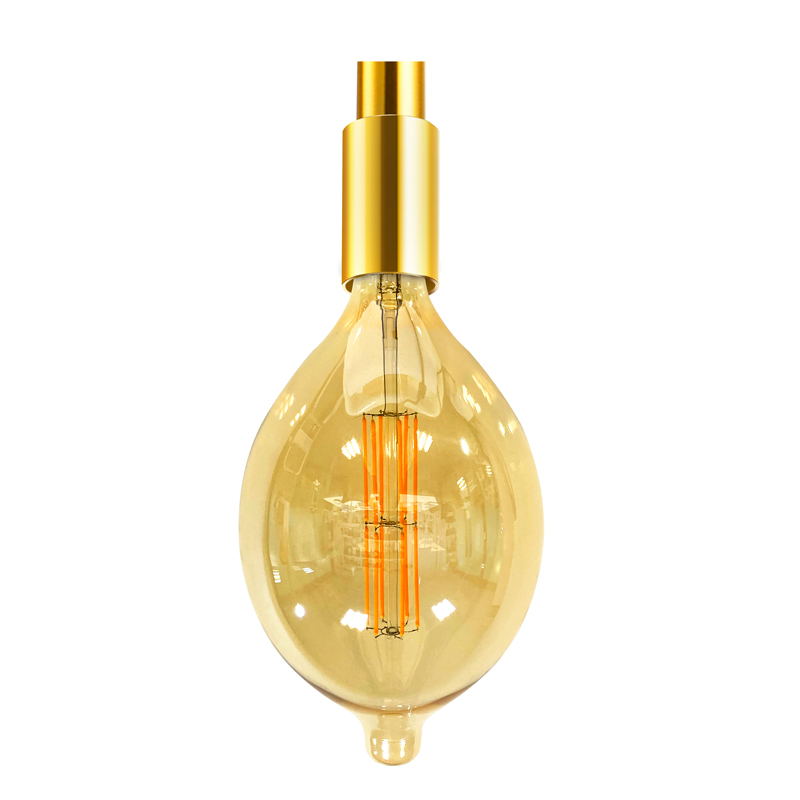 BT90 Acoperire de culoare Amber 200lumen 2200k lumină spiral ă albă caldă