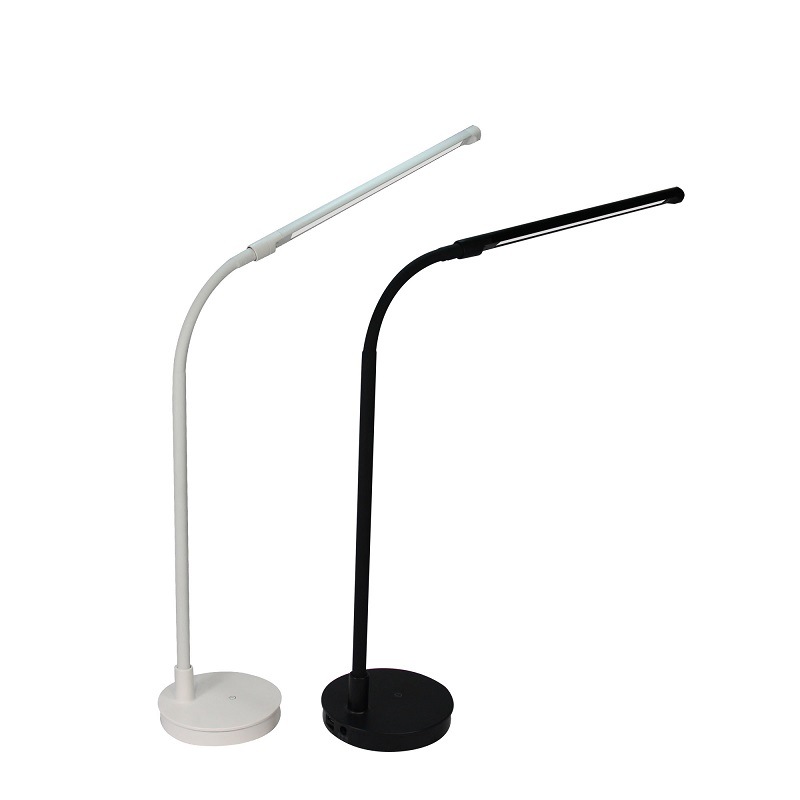 518 LED Desk Lamp ă Black table Light Metal LED Reading Light with Flexible Gooseneck Eye Grie Daylight