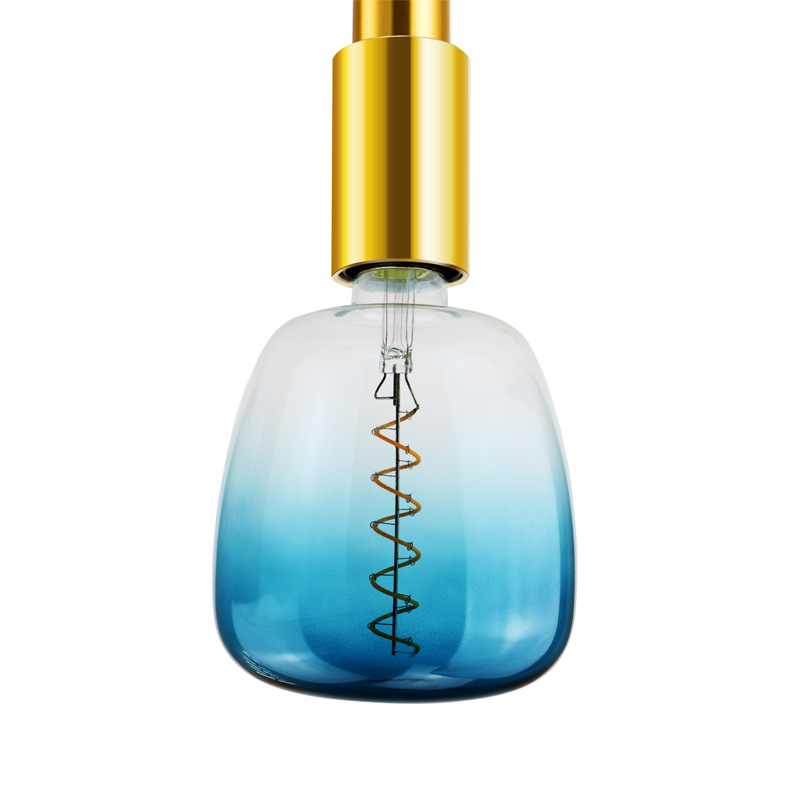 Vase spiral ă Verde 4w lumina lămpii cu filamente de moda
