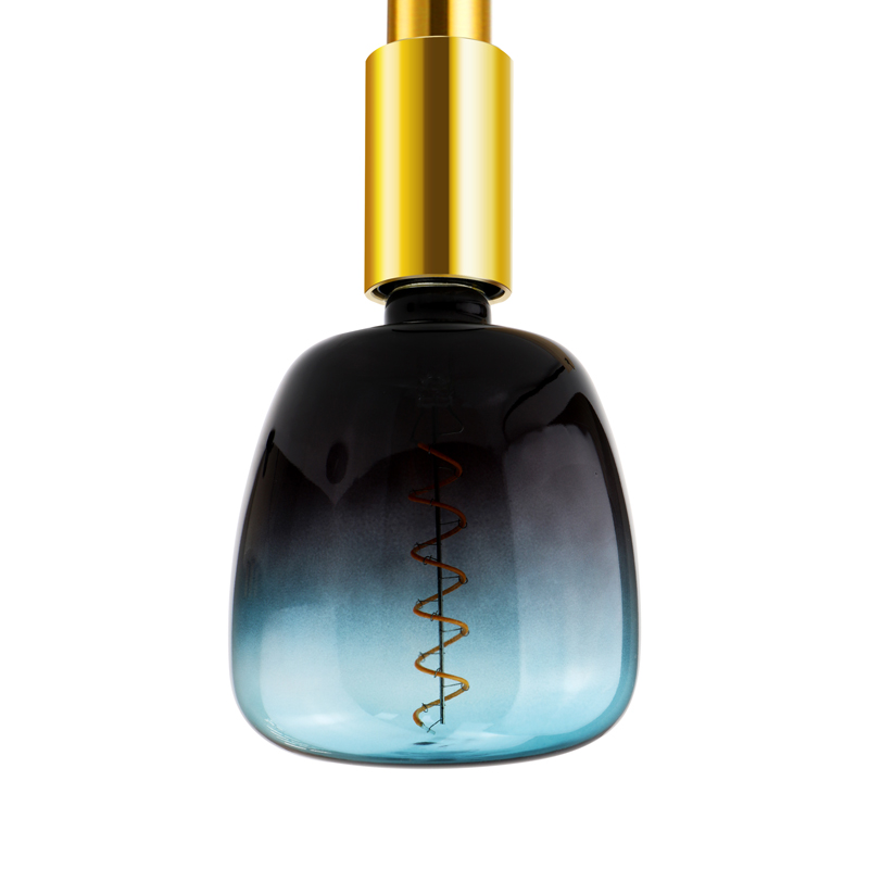Vase spiral ă Verde 4w lumina lămpii cu filamente de moda