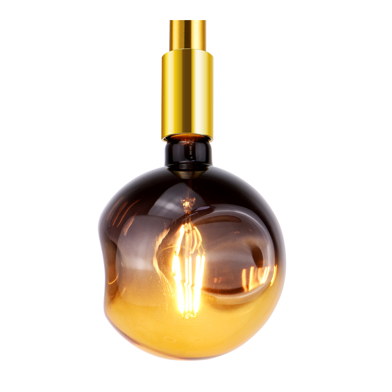 G125 Dark Amber ball 200 lumen noua formă de design a condus lumina moale cu lantern cu filament