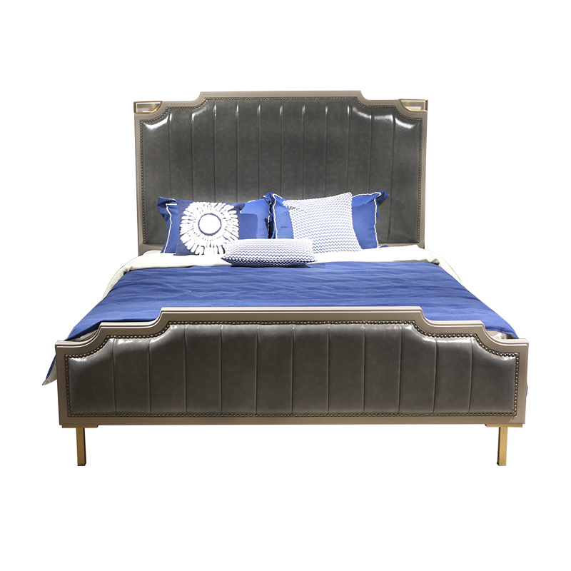 Mobilier dormitor decorativ PU cu bază metalică