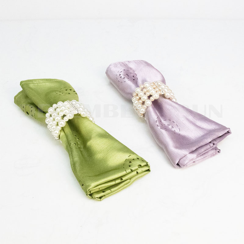 Inel frumos șervețel perla inel șervețel