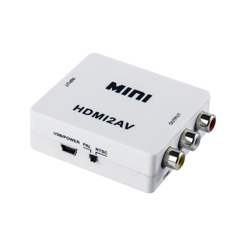 Convertizor de dimensiuni mini HDMI la AV / RCA 1080P
