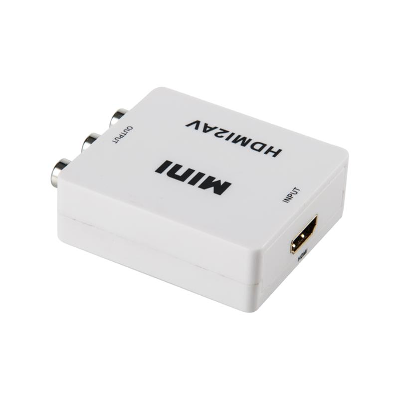 Convertizor de dimensiuni mini HDMI la AV / RCA 1080P