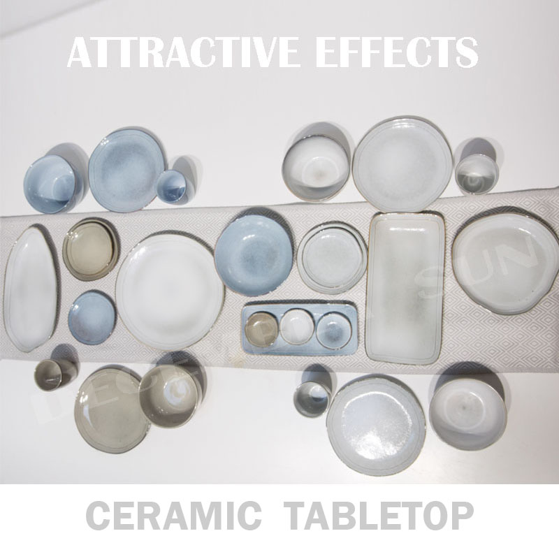 Set de mese din piatră ceramică din soiuri grozave