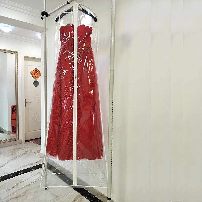 SGW06 Geantă de mireasă lungă din PVC transparentă rochie de mireasă