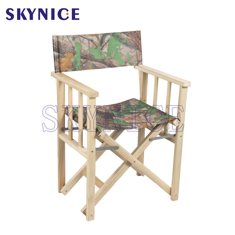 Scaun de picnic pentru camping în lemn în aer liber