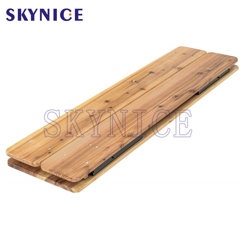 3 PCS Birou Set de masă de birou pliabil din lemn de sus picnic