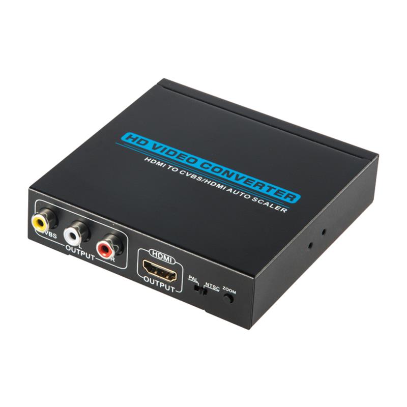 HDMI TO CVBS / AV + CONVERTER HDMI Scaler automat 1080P