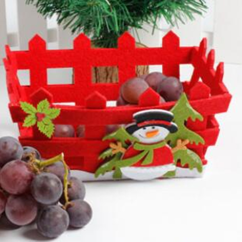 Eco Friendly Decorative Gift Basket Craciunul Felt Basket