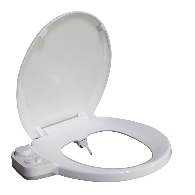 Scaunul de toaletă bidet al butonului de presare rotund