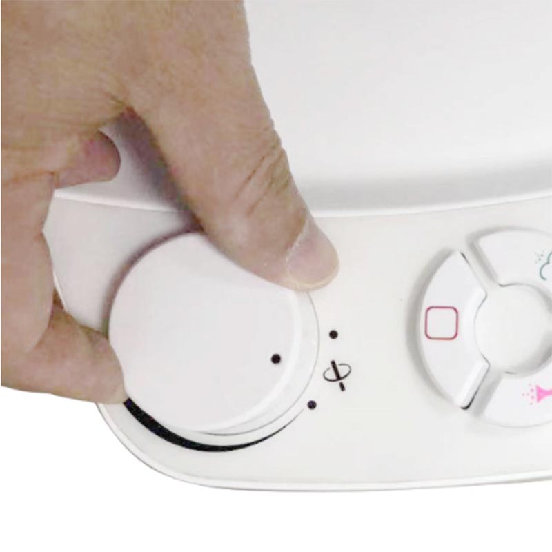 Scaunul de toaletă bidet al butonului de presare rotund