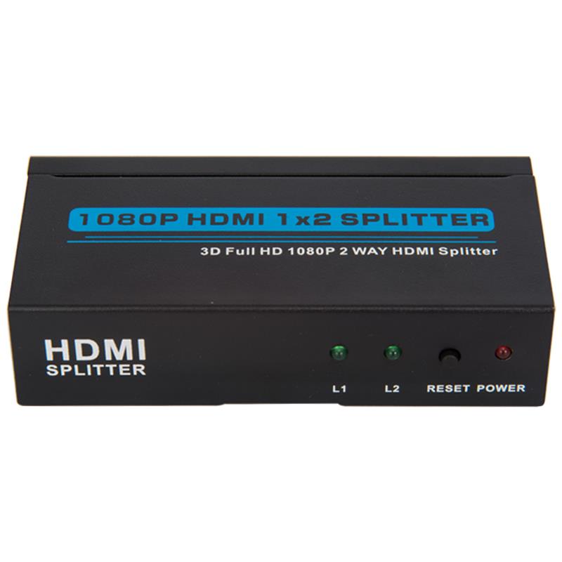 2 porturi HDMI 1x2 Splitter Support 3D Full HD 1080P