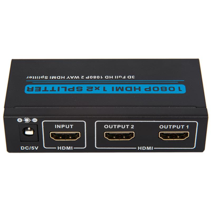 2 porturi HDMI 1x2 Splitter Support 3D Full HD 1080P