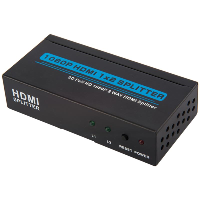 2 porturi HDMI 1x2 Splitter Support 3D Full HD 1080P