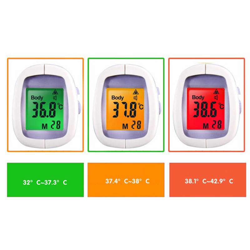 Termometru digital pentru bebeluși infraroșii LCD Tester cu pistol fără contact IR Tester de suprafață a corpului
