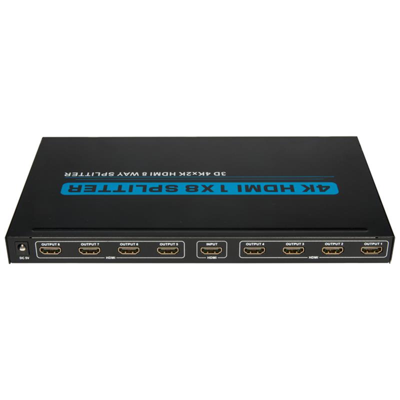 4 porturi 8 porturi HDMI 1x8 Splitter Support 3D Ultra HD 4Kx2K / 30Hz