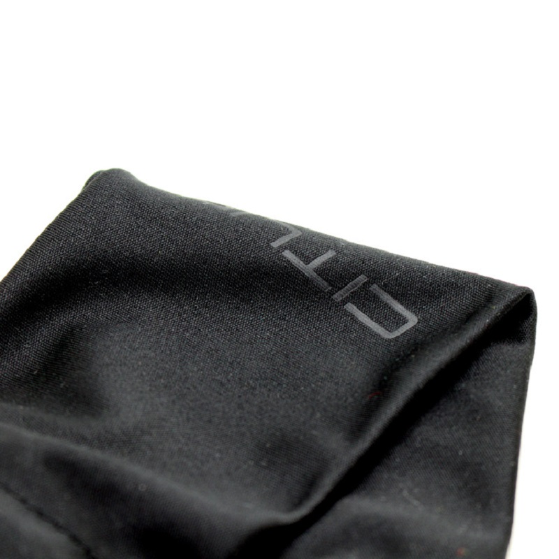 SGS46 Microfibră Logo Soft Sungslases Pouch Bag Black Drawstring Microfibre Eyewlass Bag