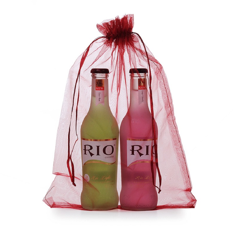 SGS48 Husă Organza Pentru Nuntați Ambalare Promotională Geantă Sac de Cadou Cadou Organza Geantă pentru sticle de bere de vin