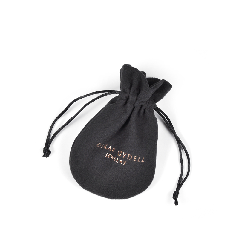 SGS51 Bijuterii cu cordon neagră, personalizate, pungă de cadou, sac de bijuterii din piele de căptușire, ambalare pungi cu ridicata