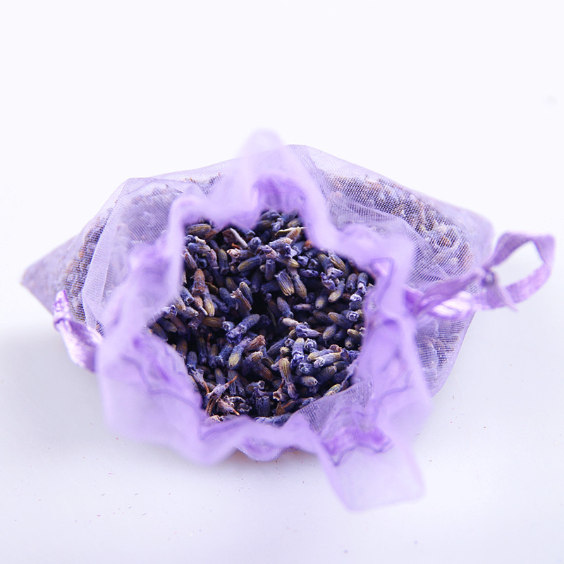 SGS57 personalizat Tipărit ieftine Mini Reciclate colorate Organza Candy Gift Drawstring Pouch Lavender Bags Sacket Organza Lavander Aroma Bag