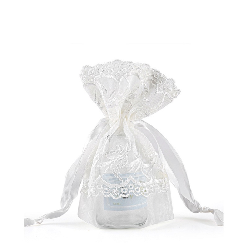 SGS59 Geanta de Craciun Organza Geanta de Craciun cu imprimeu personalizat Sac de ambalare Geanta de sac cu cordon de plasa cu ridicata