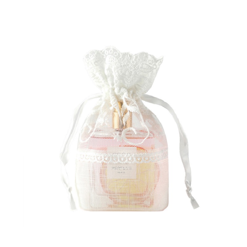 SGS59 Geanta de Craciun Organza Geanta de Craciun cu imprimeu personalizat Sac de ambalare Geanta de sac cu cordon de plasa cu ridicata