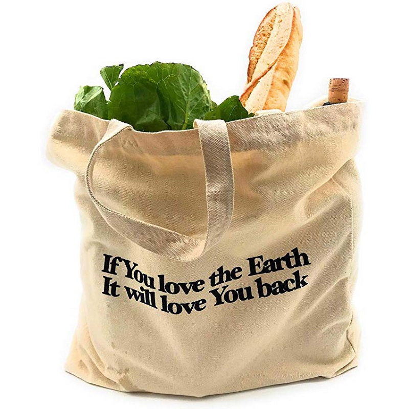 SG64 Transport de fructe grele Transport de legume Sac de bumbac Canvas Tote Bags cu logo tipărit personalizat
