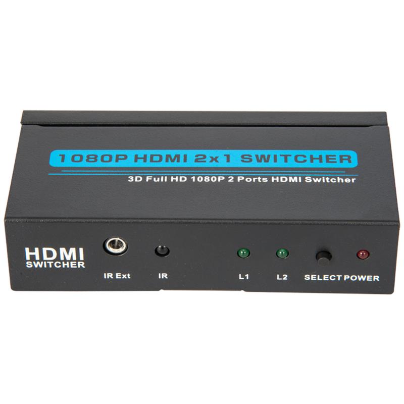 V1.3 HDMI Switch Switch 2x1 3D Full HD 1080P