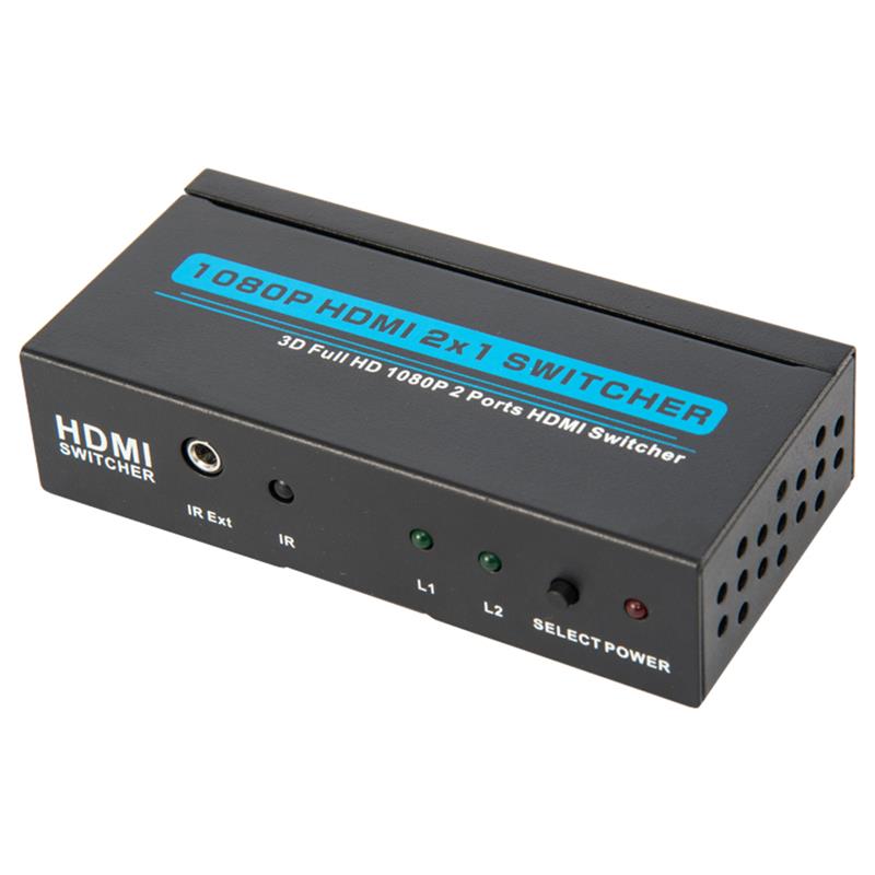 V1.3 HDMI Switch Switch 2x1 3D Full HD 1080P