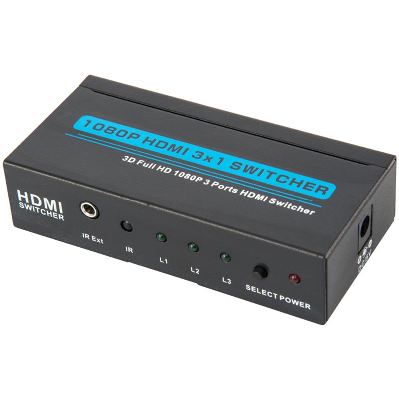 V1.3 HDMI Switch Switch 3x1 3D Full HD 1080P
