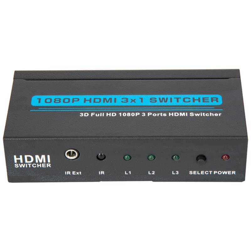 V1.3 HDMI Switch Switch 3x1 3D Full HD 1080P